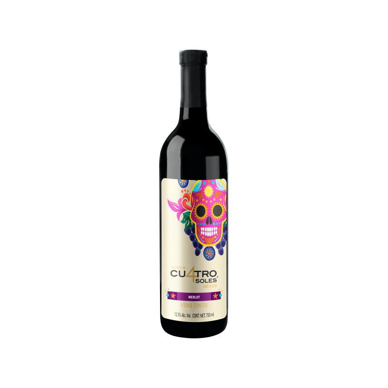 Tinto Cuatro Soles Merlot 750 ml
