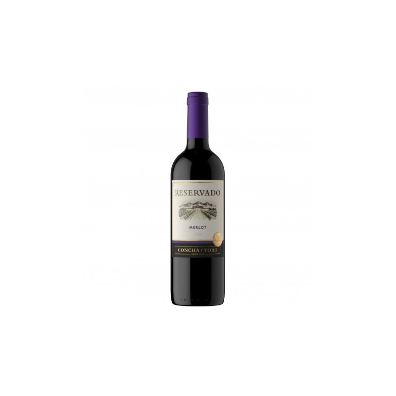 VINO TINTORESERVADO CONCHA Y TORO MERLOT 750 ML.